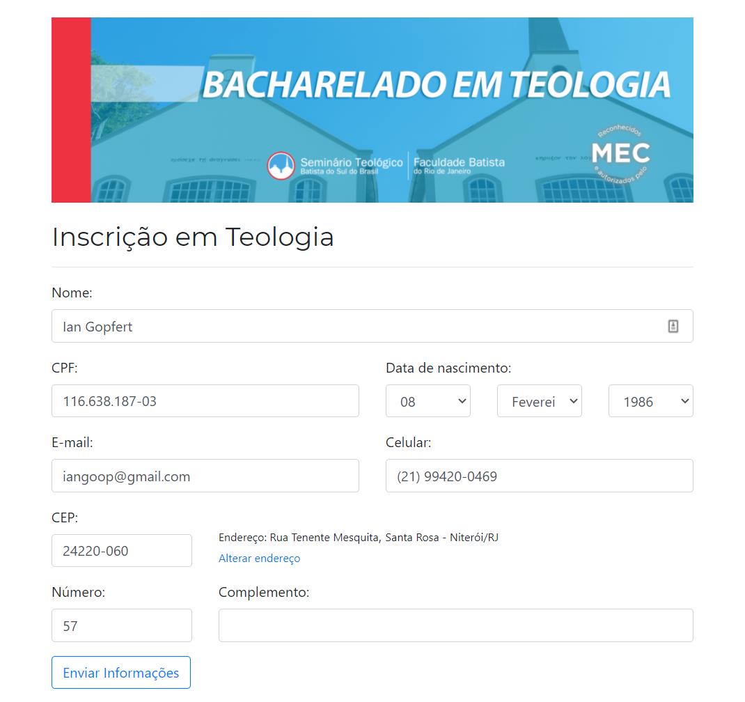 Seminario do Sul Project Screenshot